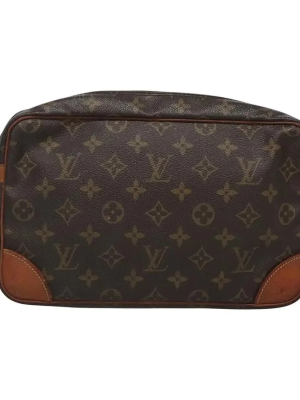 LOUIS VUITTON Monogram Compiegne 28 Clutch Bag M51845 LV Auth